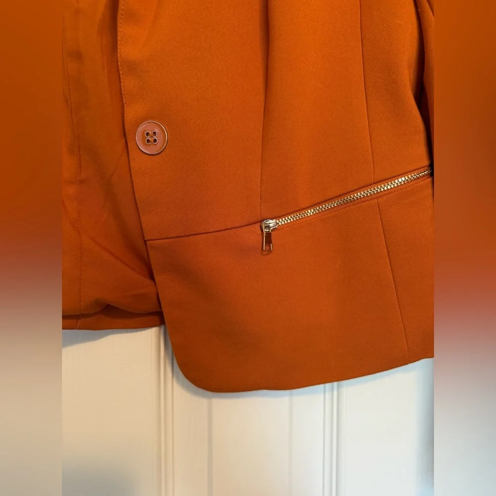 NY&Co 7th Ave Orange Blazer Jacket‎ - Picture 3 of 6